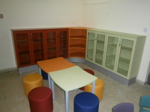 פינת ילדים ארונות משולבים פרספקטס ספריית רמות ירושלים